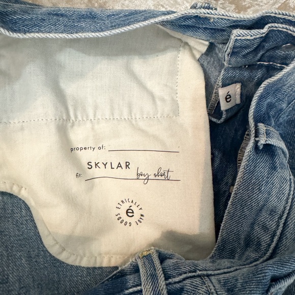 Etica Skylar cuffed denim boy shorts - Picture 4 of 7